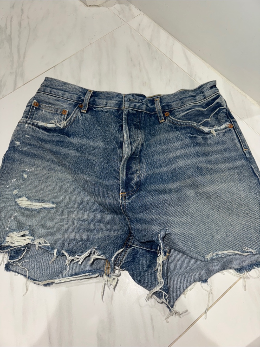 Dee agolde High-Rise Denim Shorts